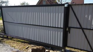 Купить сваи для ворот в Котельники. Заказать ворота на сваях под ключ от 21941 руб